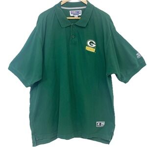 NFL Pro Line Authentic Starter Polo Shirt Men Packers Vintage XXL 2XL All Cotton